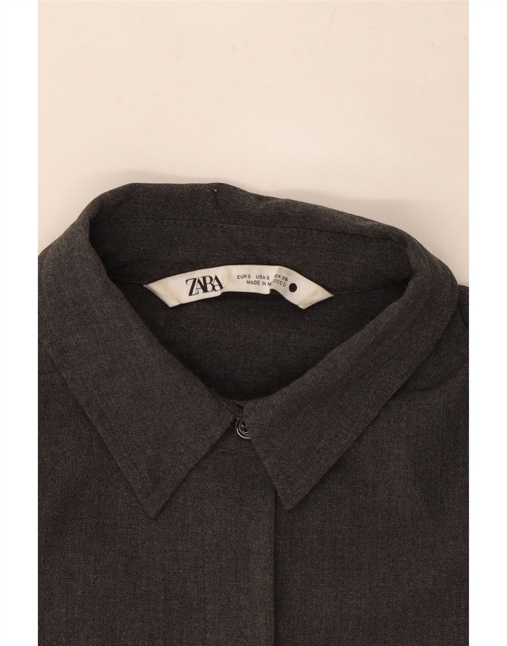 Zara Γυναικείο πουκάμισο Loose Fit UK 10 Small Grey