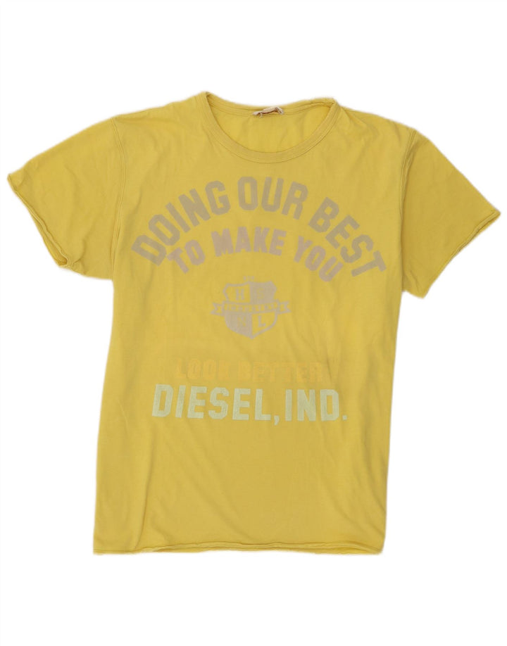 Ανδρικό γραφικό T-Shirt Diesel Top XL Κίτρινο