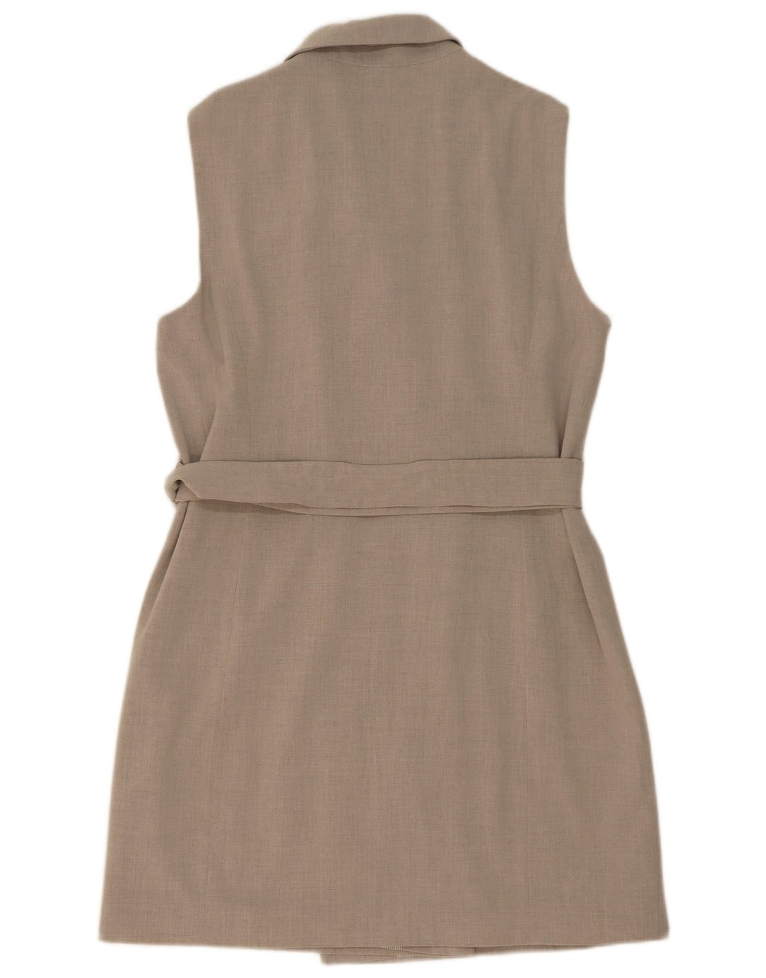 Marks & Spencer Γυναικείο Longline Αμάνικο Μπουφάν UK 16 Large Grey