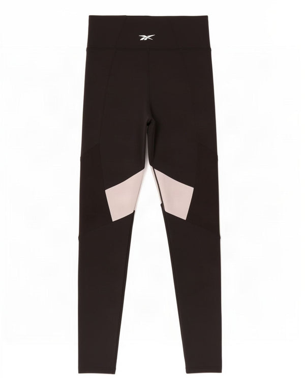 Reebok Γυναικεία Κολάν UK 4/6 XS Μαύρο Colourblock Nylon
