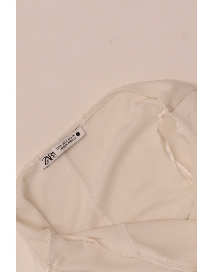 Zara γυναικείο αμάνικο κορμάκι UK 8 Small White