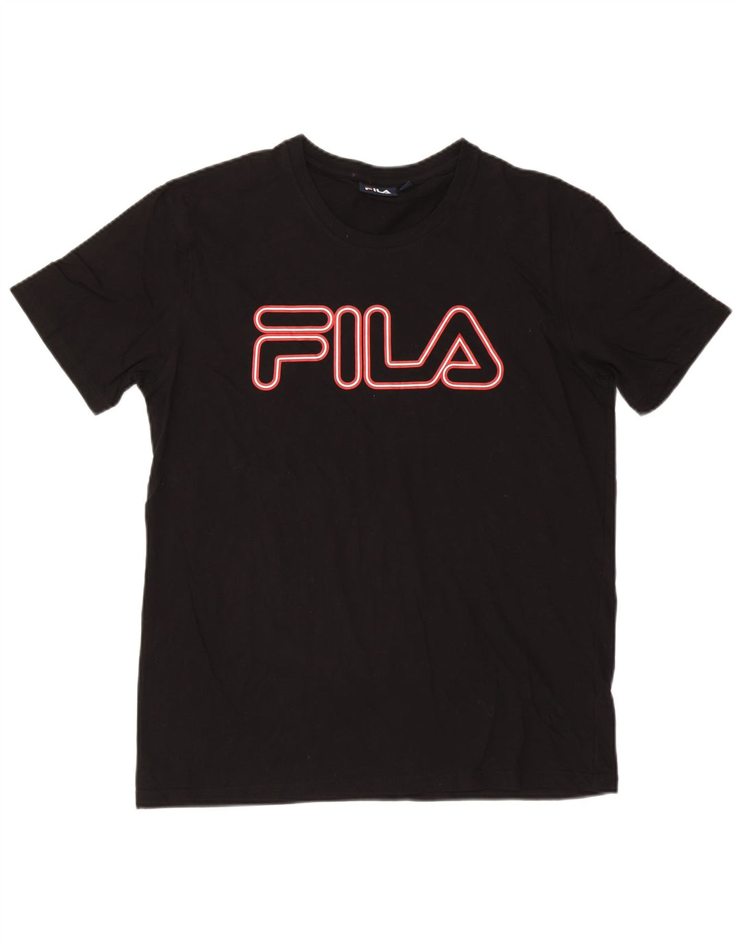 Ανδρικό γραφικό T-Shirt Fila Top XL Μαύρο