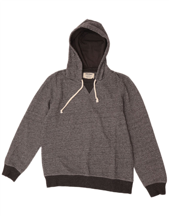Jack & Jones Ανδρικά φούτερ με κουκούλα με μεγάλο γκρι φλύκταινο