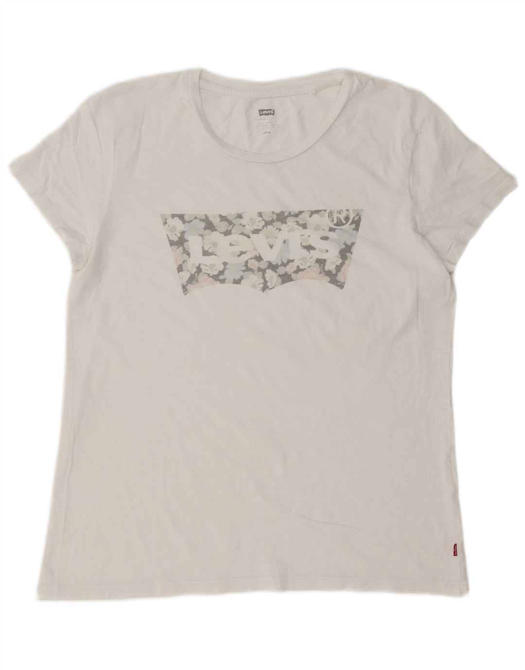 Γυναικείο γραφικό T-Shirt Levi's Top UK 16 Large White
