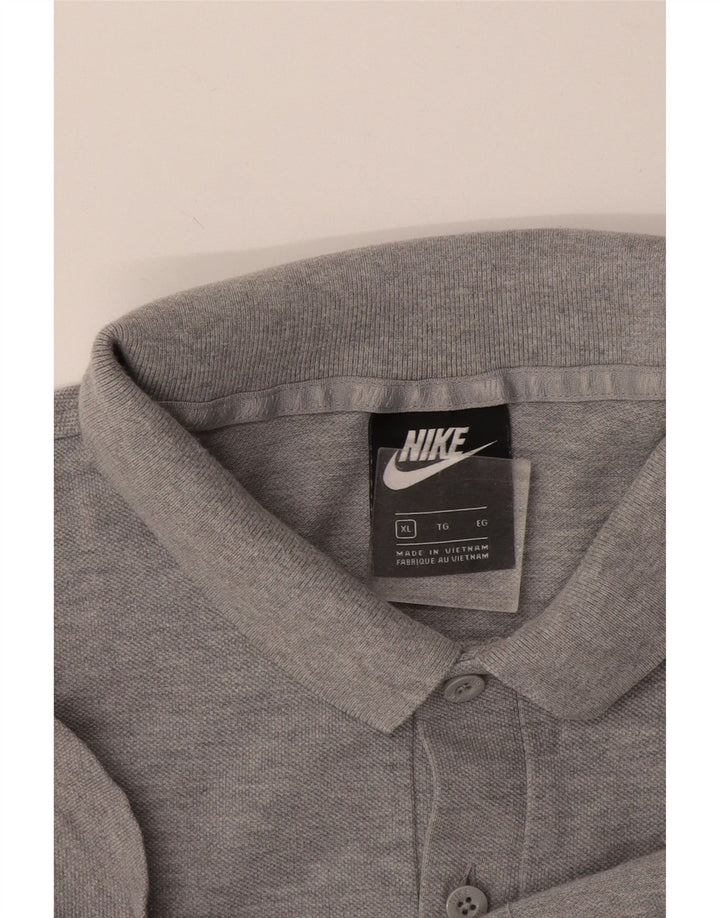 Ανδρικό μπλουζάκι πόλο Nike XL με γκρι φλιτζάνι