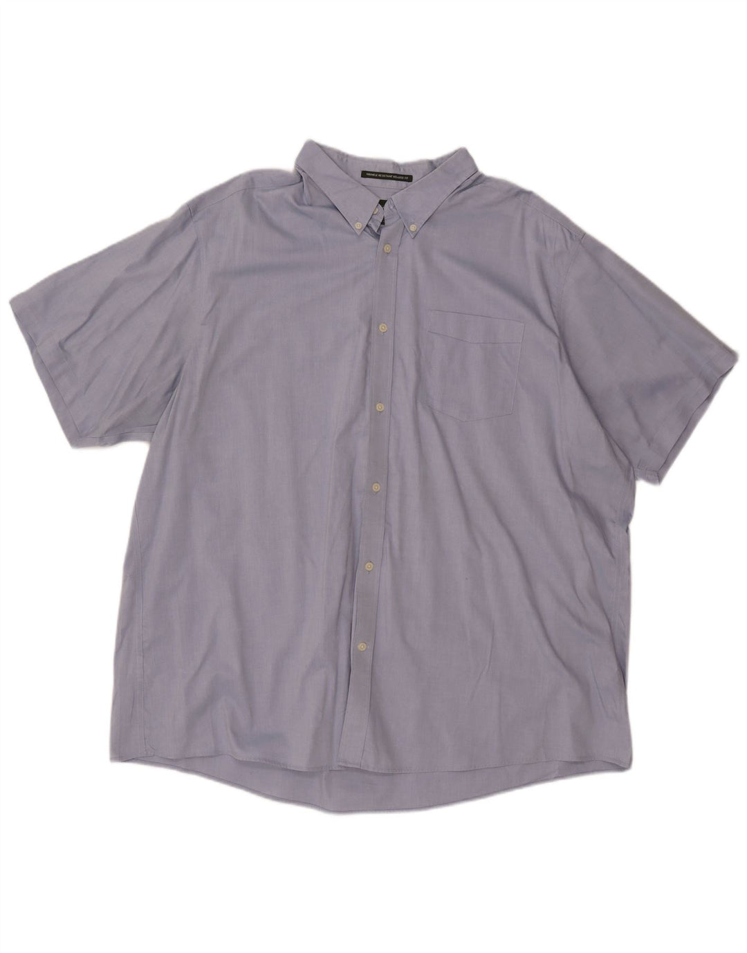 EDDIE BAUER Ανδρικό κοντομάνικο πουκάμισο με χαλαρή εφαρμογή 3XL μπλε βαμβακερό