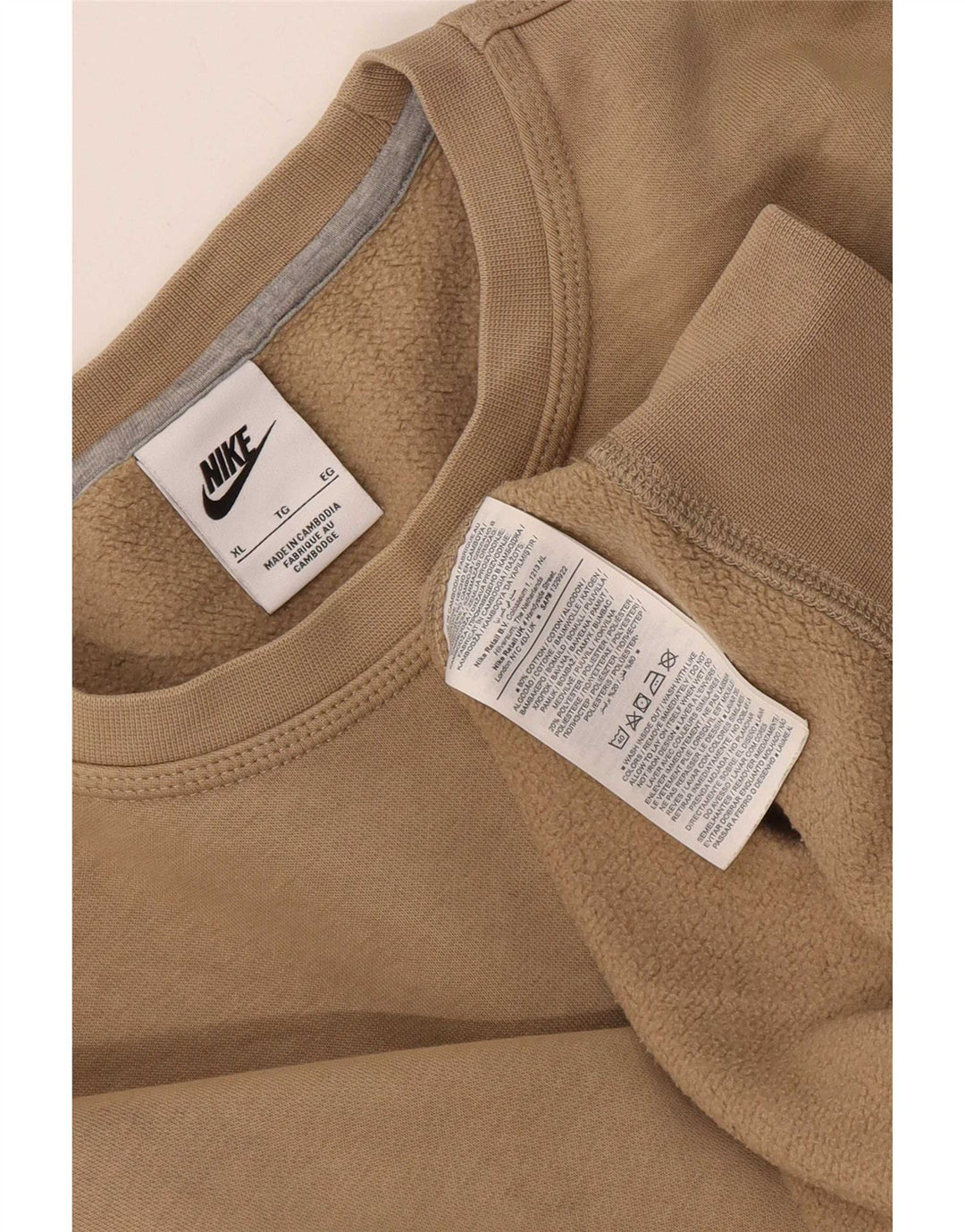 Ανδρικό φούτερ Nike Regular Fit Jumper XL Μπεζ βαμβακερό