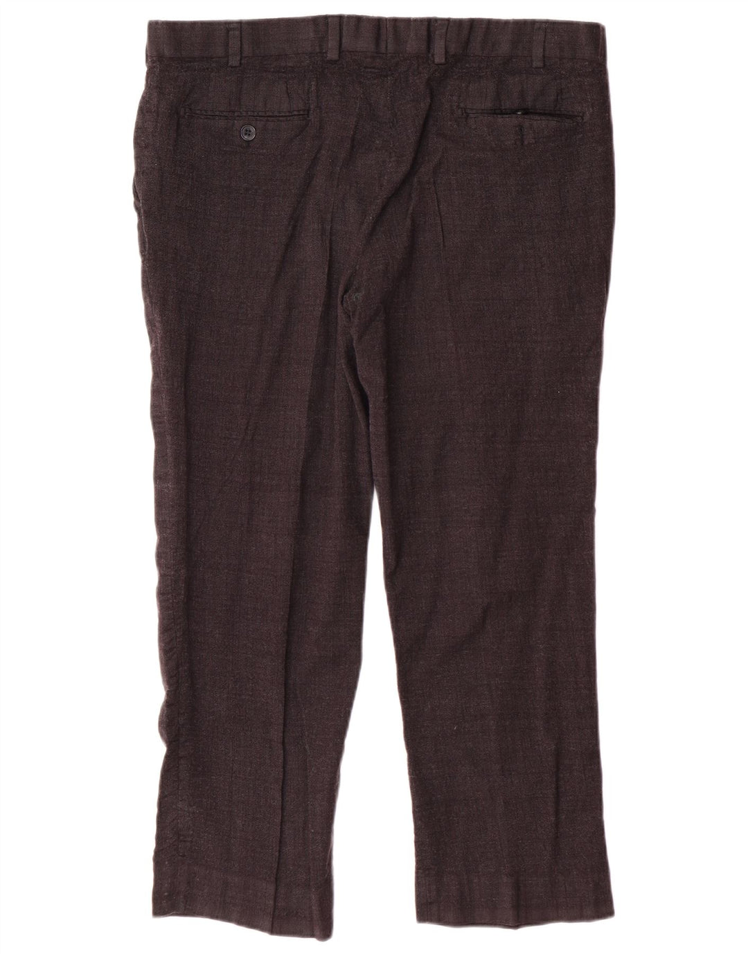 MARKS & SPENCER Ανδρικό αυτόγραφο Straight Cropped Παντελόνι W40 L26 Μαύρο