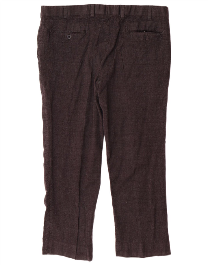 MARKS & SPENCER Ανδρικό αυτόγραφο Straight Cropped Παντελόνι W40 L26 Μαύρο