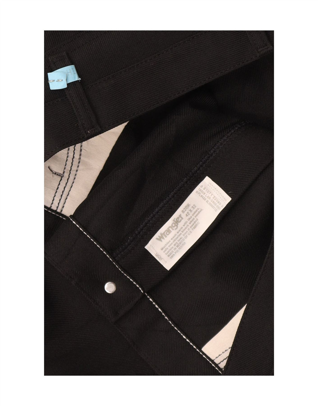Ανδρικό ίσιο casual παντελόνι Wrangler W42 L32 Μαύρο πολυεστέρα