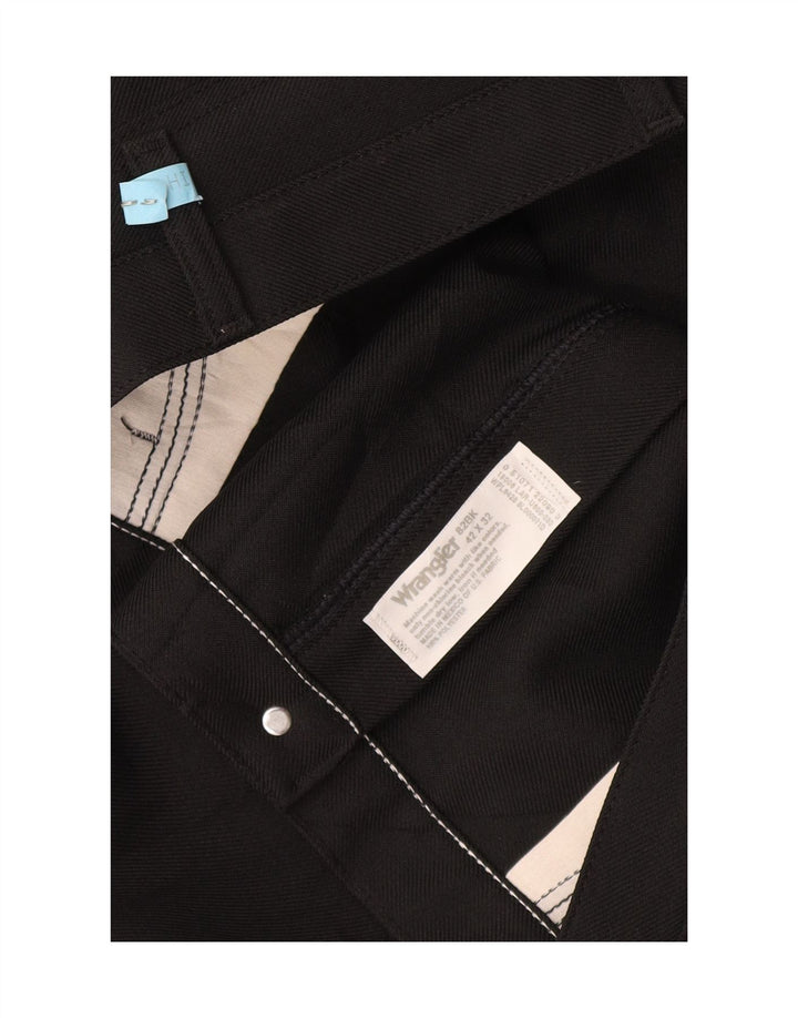 Ανδρικό ίσιο casual παντελόνι Wrangler W42 L32 Μαύρο πολυεστέρα