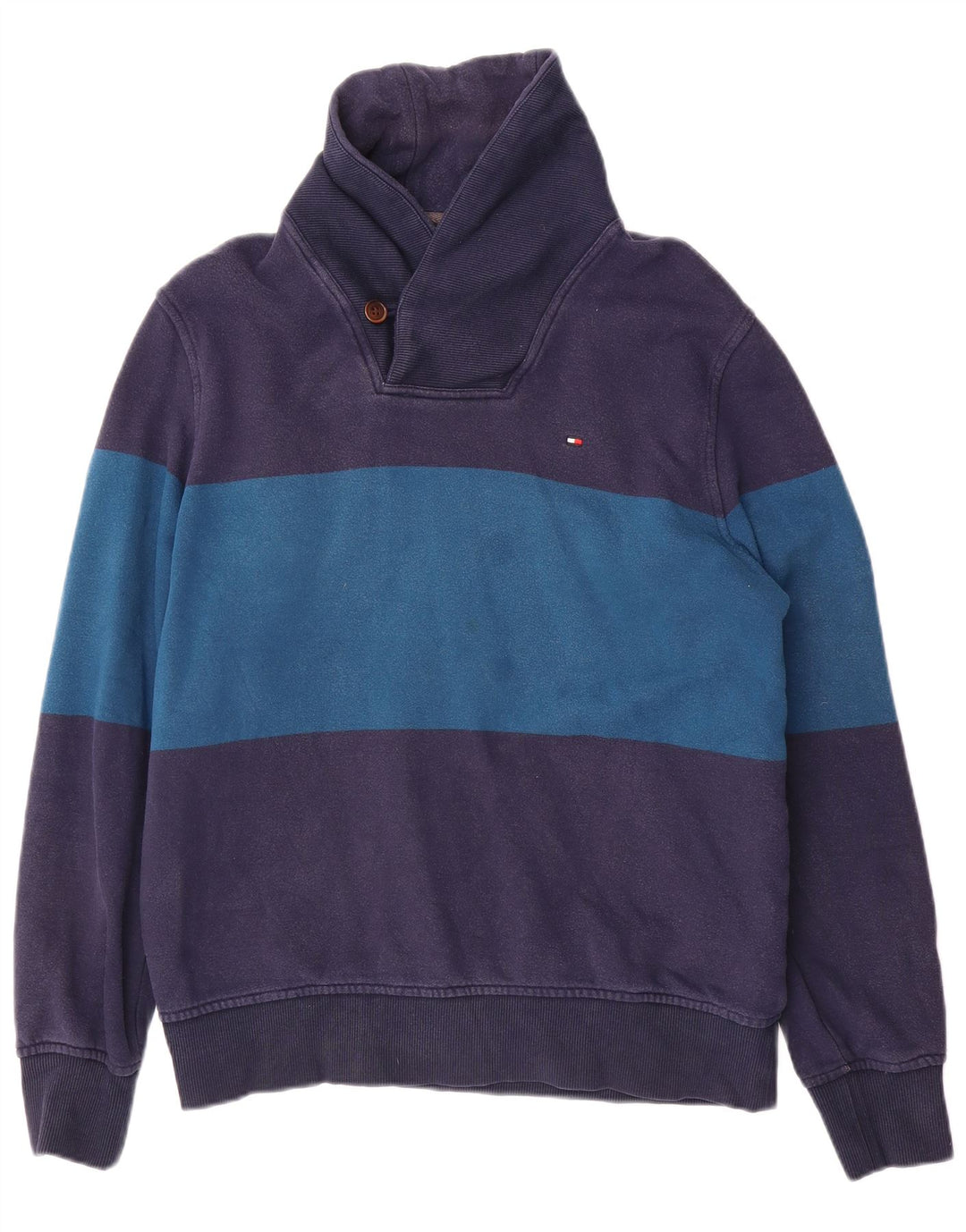 Ανδρικό φούτερ Tommy Hilfiger Jumper Medium Navy Blue Colourblock