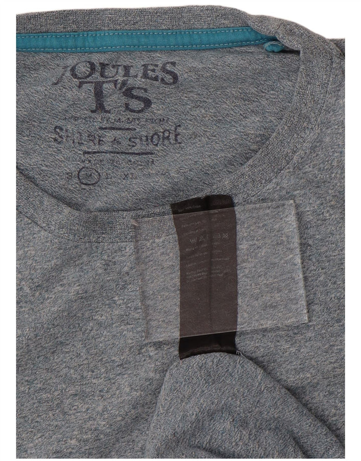 Ανδρικό T-Shirt Joules Top από μεσαίο μπλε βαμβακερό