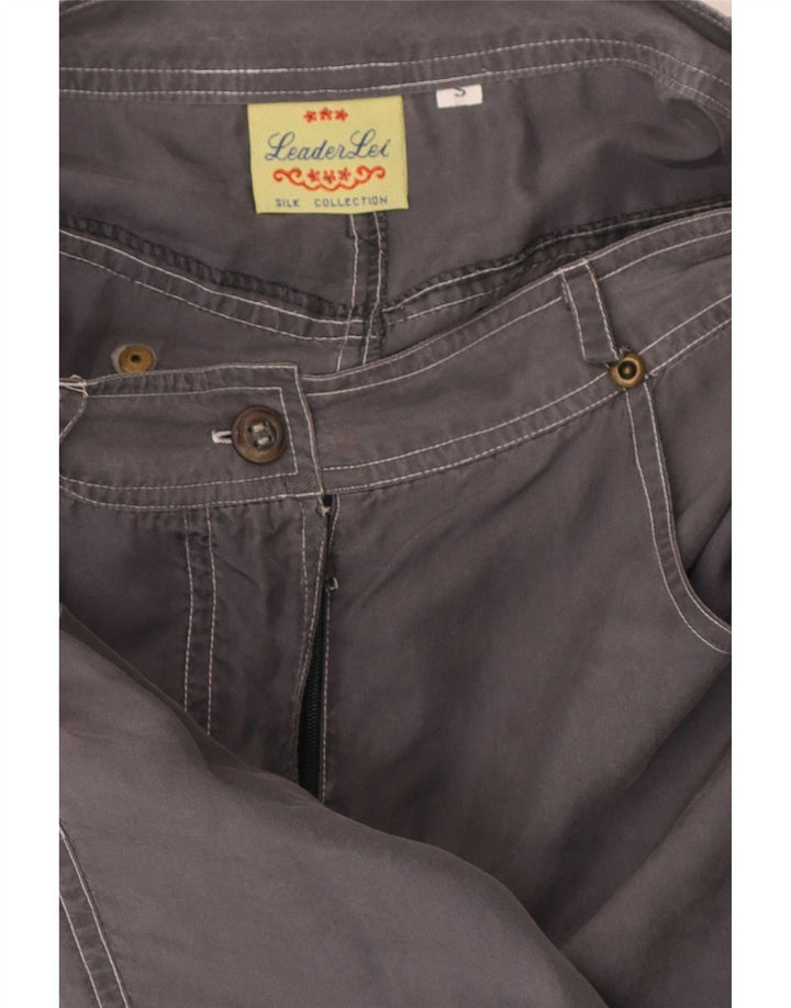 Vintage Γυναικεία Midi Φούστα Small W24 Grey Silk