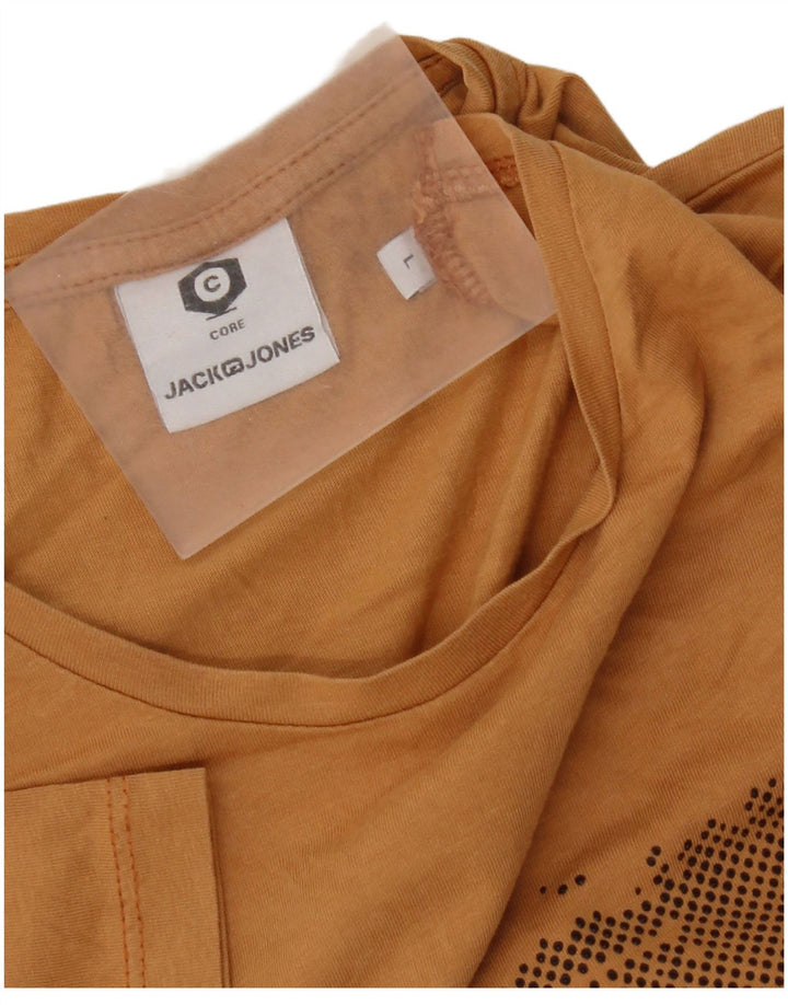 Ανδρικό γραφικό μπλουζάκι Jack & Jones Top Large Yellow