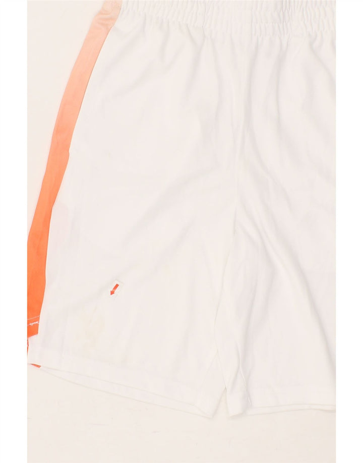 CHAMPION Boys Graphic Sport Shorts 9-10 Years Medium  White Colourblock Vintage Champion and Second-Hand Champion from Messina Hembry 
