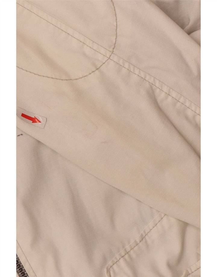 G-Star Mens Graphic Utility Jacket UK 40 μεγάλο λευκό βαμβακερό