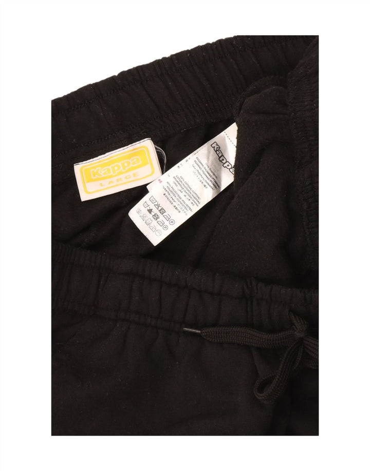 Ανδρική φόρμα Kappa Παντελόνι Joggers Μεγάλο Μαύρο Βαμβακερό