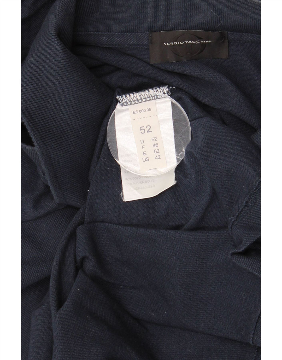 SERGIO TACCHINI Ανδρικό μπλουζάκι πόλο IT 52 Μεγάλο μπλε βαμβακερό