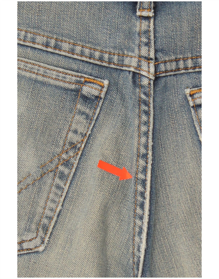Γυναικείο τζιν σορτς Wrangler W31 μεσαίο μπλε βαμβακερό