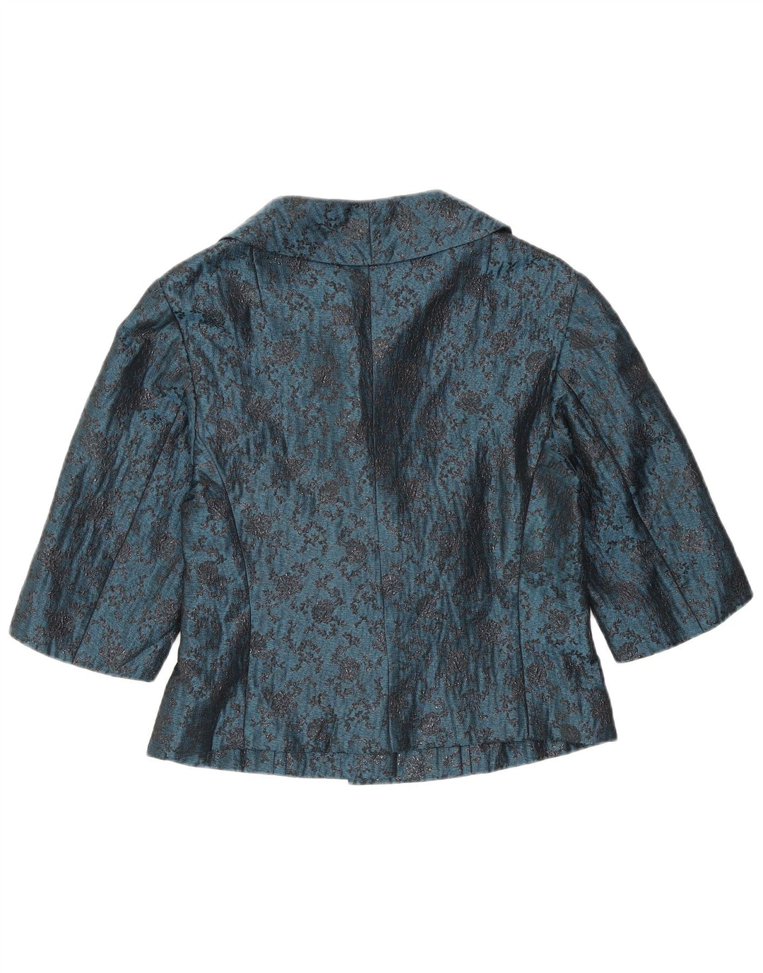 Vintage γυναικείο σετ 2 κουμπιών 2 τεμαχίων UK 12 Medium Blue Floral