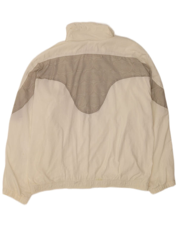 Ellesse Womens Tracksuit Top Jacket UK 18 XL White Colourblock