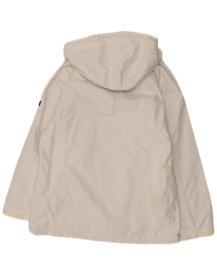 Helly Hansen Γυναικείο μπουφάν βροχής με κουκούλα UK 16 μεγάλος λευκός πολυεστέρας