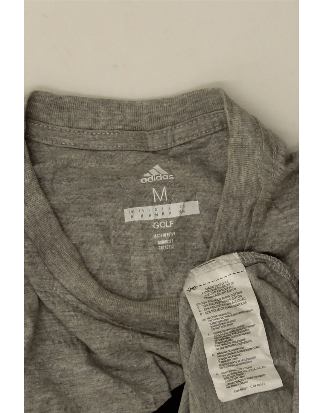 Ανδρικό γραφικό T-Shirt Adidas Top Medium Grey Flecked Polyester