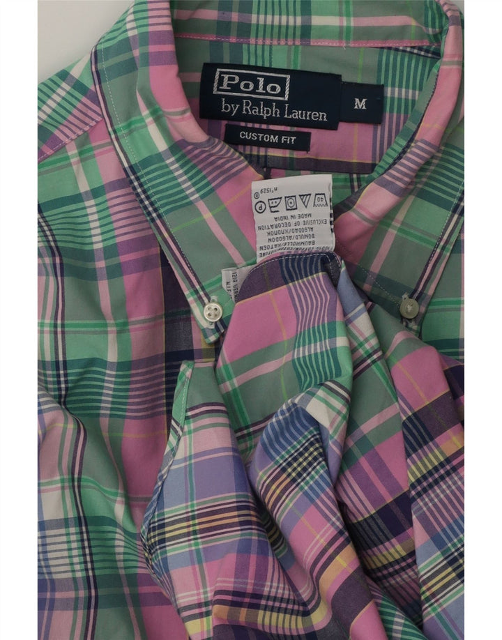 Πόλο Ralph Lauren Ανδρικό πουκάμισο προσαρμοσμένης εφαρμογής, μεσαίο πολύχρωμο βαμβακερό