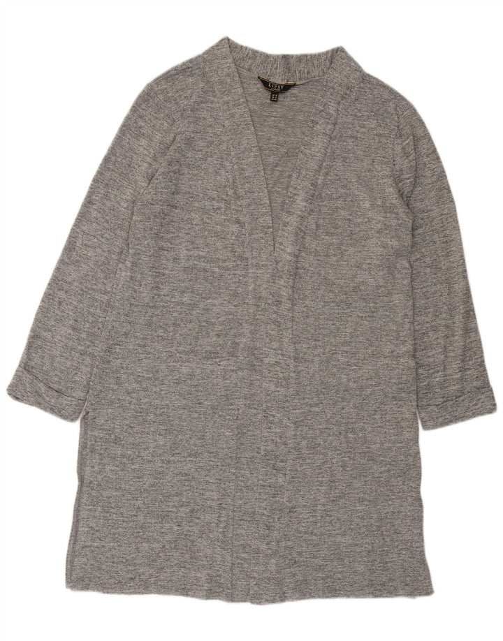 Lipsy Γυναικείο Longline ανοιχτό πουλόβερ ζακέτα UK 16 Large Grey Polyester