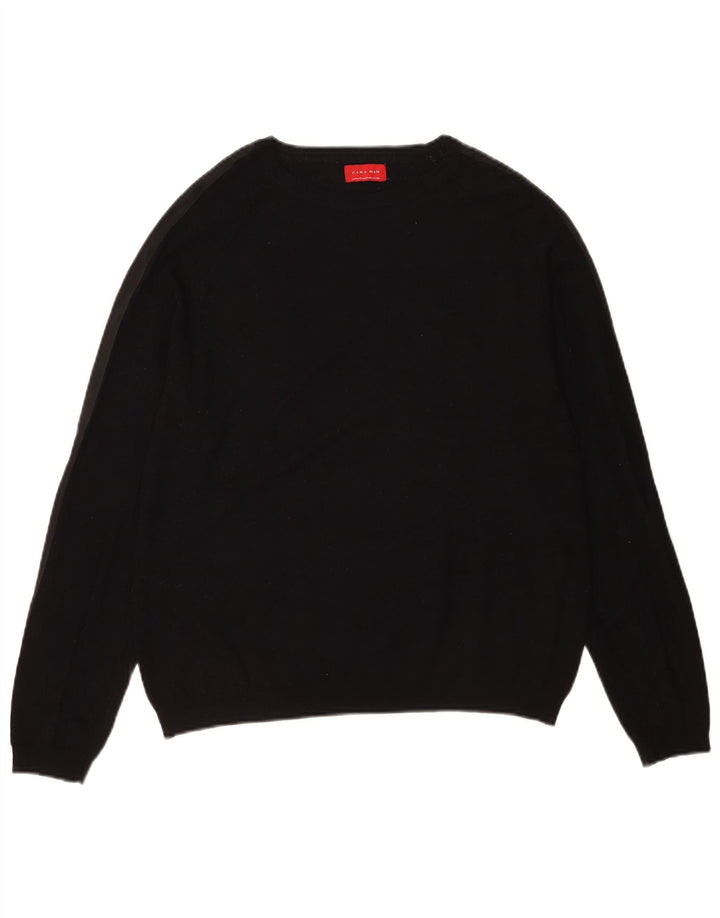 Ανδρικό πουλόβερ Zara Boat Neck Jumper Μεσαίο Μαύρο