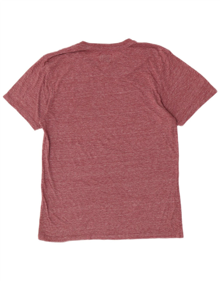 Ανδρικό γραφικό T-Shirt Vans Top Medium Burgundy Flecked Polyester