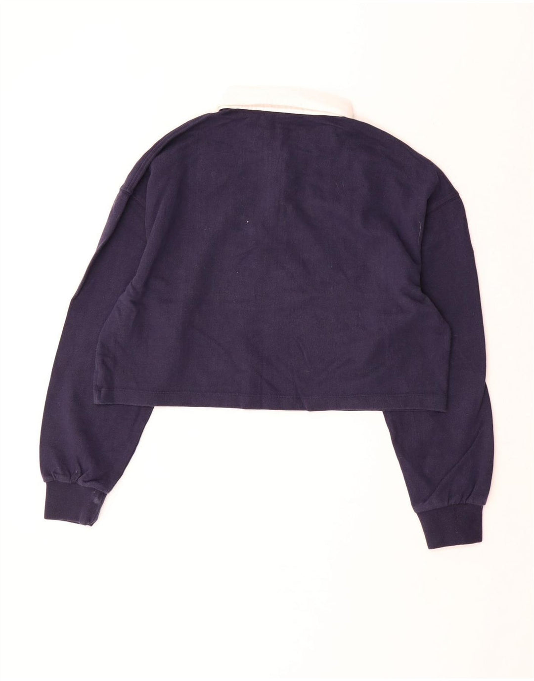 SUPERDRY γυναικείο μπλουζάκι ράγκμπι πόλο μεγάλου μεγέθους Crop UK 12 Medium Navy Blue