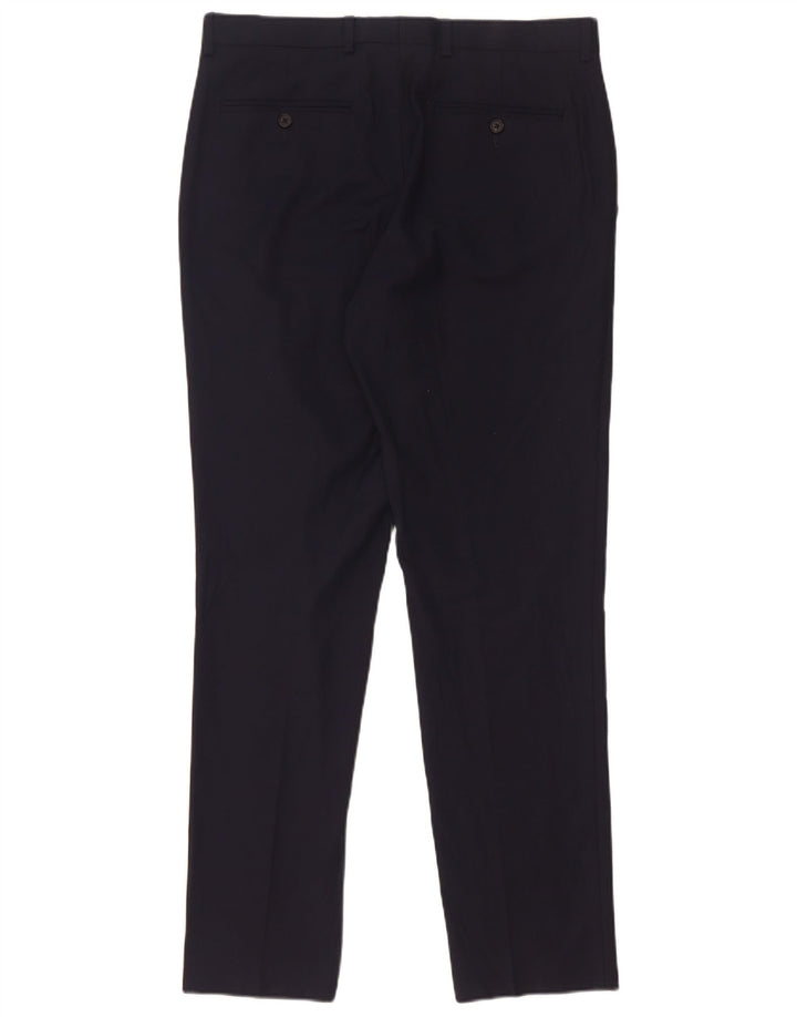 Marks & Spencer Ανδρικό Slim Fit Παντελόνι W32 L31 Navy Blue Polyester