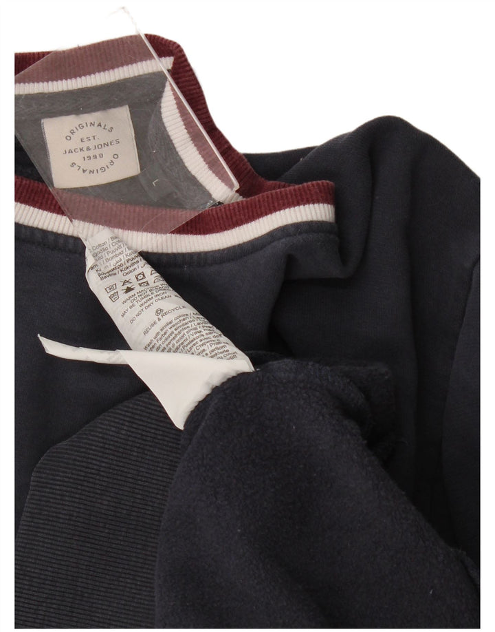 Jack & Jones Ανδρικό Φούτερ Jumper Μεγάλο Ναυτικό Βαμβακερό