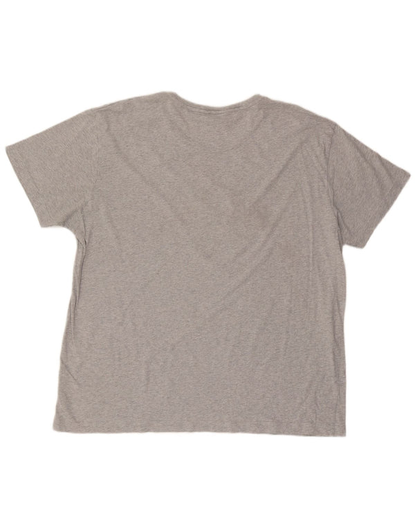 Ανδρικό γραφικό T-Shirt Gant 4XL, βαμβακερό γκρι