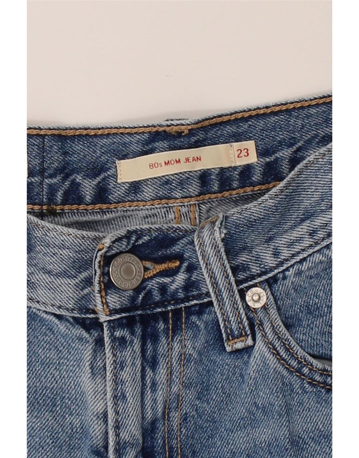 LEVI'S Womens Mom Slim Jeans W23 L30 Blue Cotton 80s Vintage Levi's and Second-Hand Levi's from Messina Hembry 