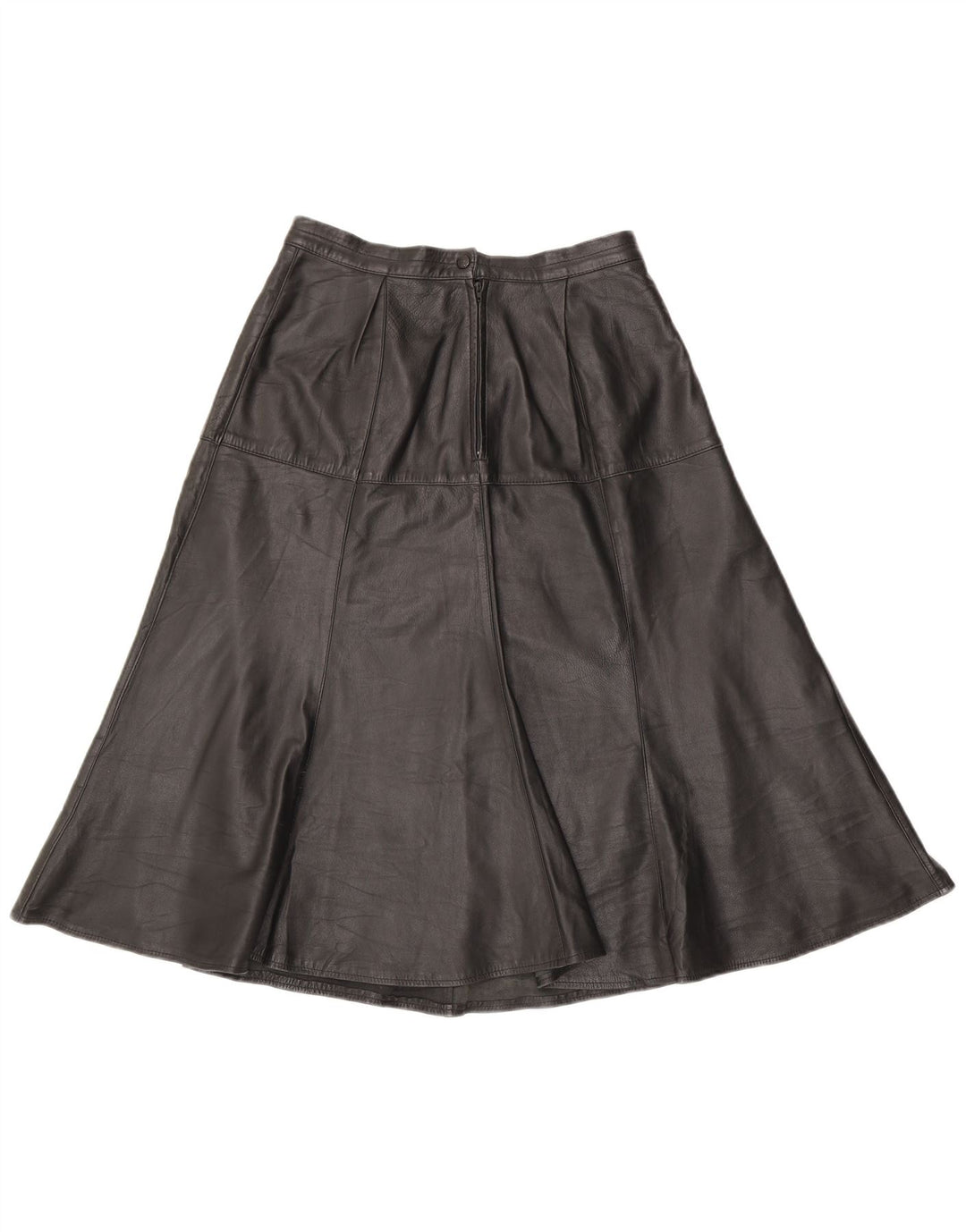 Vintage Γυναικεία Δερμάτινη Φούστα W28 Μεσαία Μαύρη