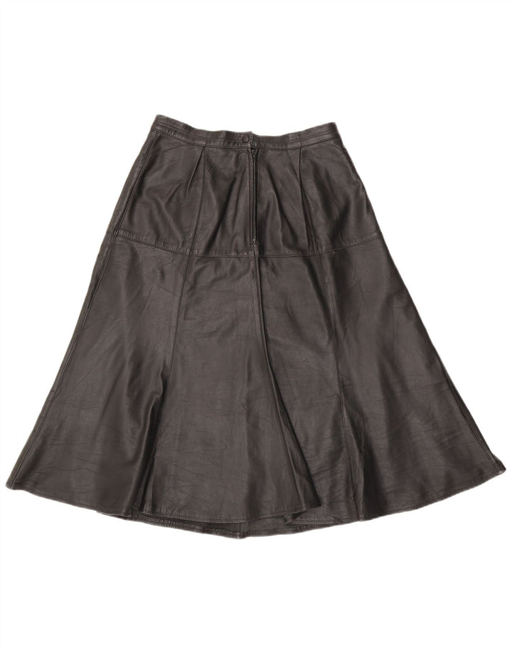 Vintage Γυναικεία Δερμάτινη Φούστα W28 Μεσαία Μαύρη