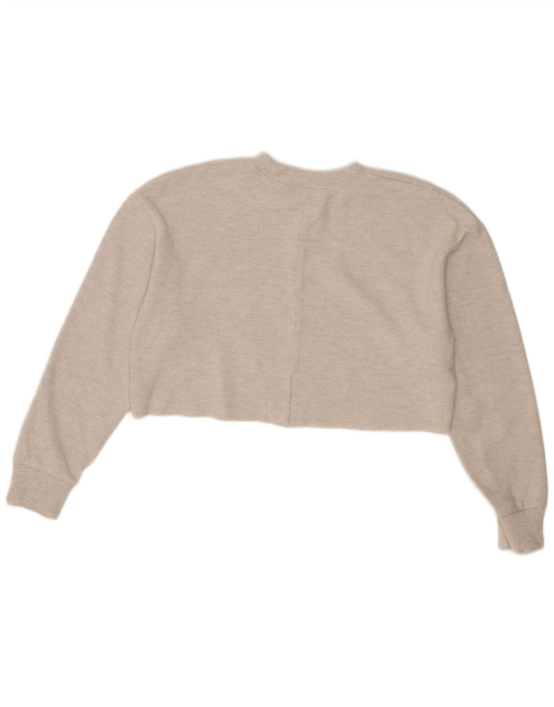 Zara Γυναικεία Crop Μπλούζα Τοπ UK 14 Medium Beige