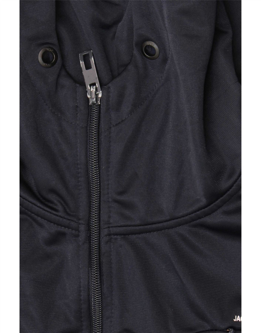 Jack & Jones Ανδρικό πουλόβερ με κουκούλα με φερμουάρ Μεγάλο μπλε ναυτικό πολυεστέρα