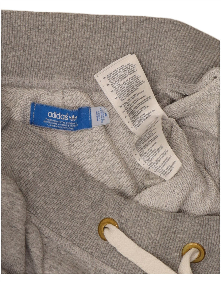 Γυναικεία αθλητική φόρμα ADIDAS Παντελόνι Joggers UK 14 Βαμβακερό μεσαίο γκρι