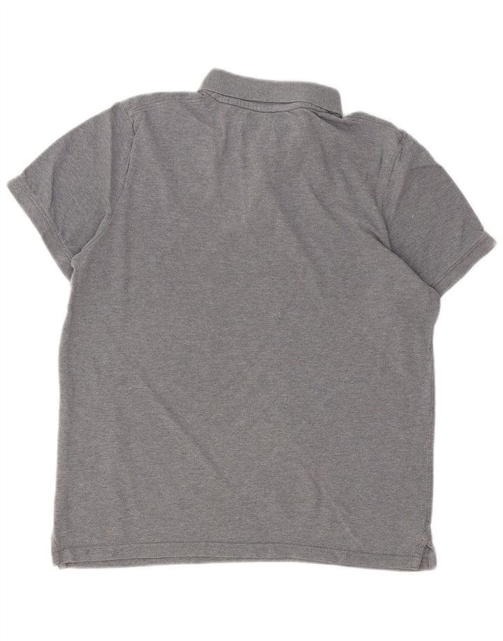 Ανδρικό μπλουζάκι πόλο Jack & Jones, βαμβακερό μεσαίο γκρι