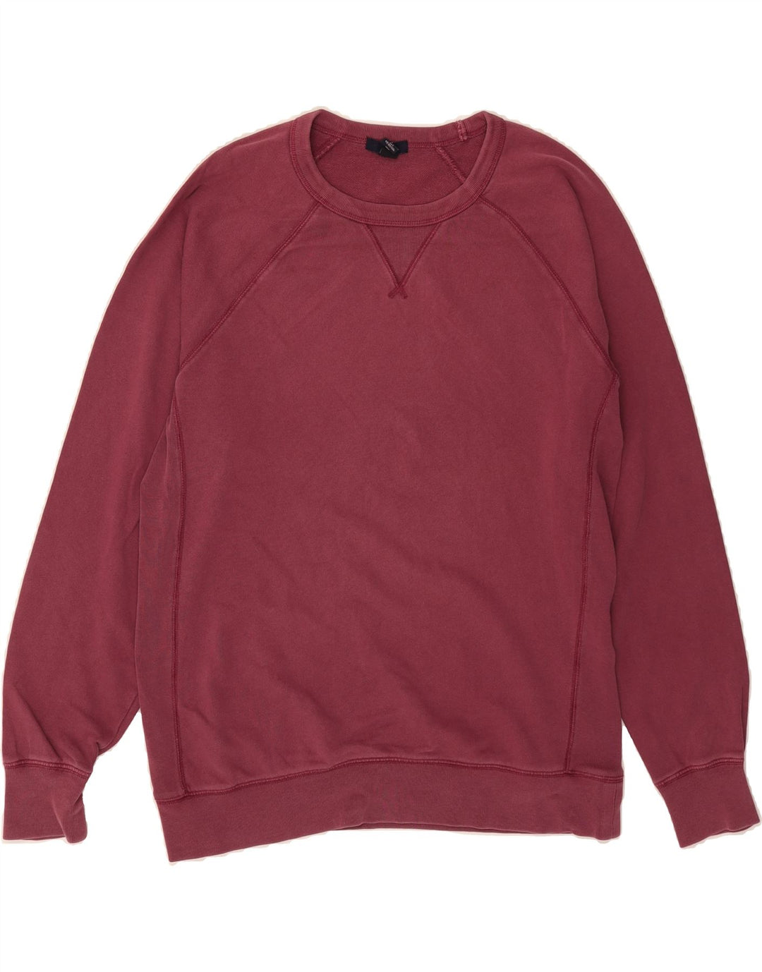 GAP Mens Sweatshirt Jumper Large Burgundy Cotton Vintage Gap and Second-Hand Gap from Messina Hembry 