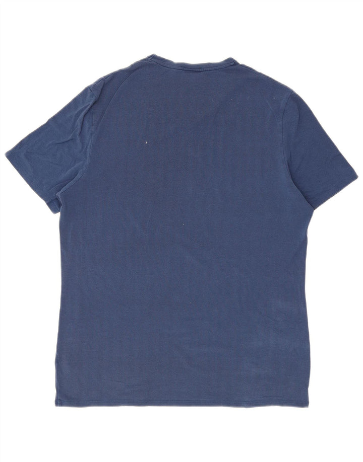 Ανδρικό T-Shirt Fila Top XL Μπλε βαμβακερό ψαροκόκαλο