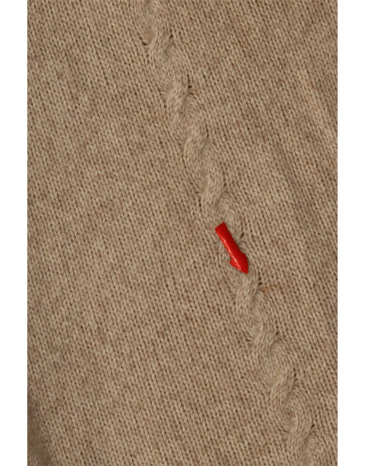 Massimo Dutti Γυναικείο πουλόβερ με ζακέτα UK 10 Small Beige