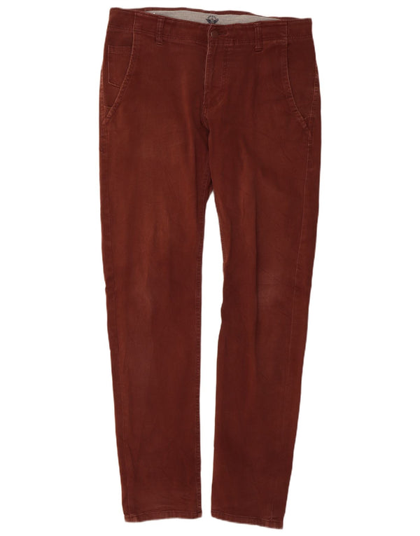 Dockers Mens Slim Chino Παντελόνι W31 L32 Βουργουνδί Βαμβακερό