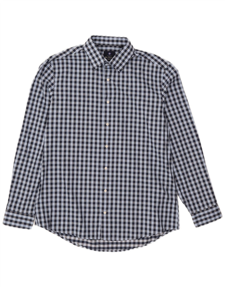 Ανδρικό πουκάμισο Ben Sherman Μέγεθος 16 1/2 Large Blue Gingham Cotton