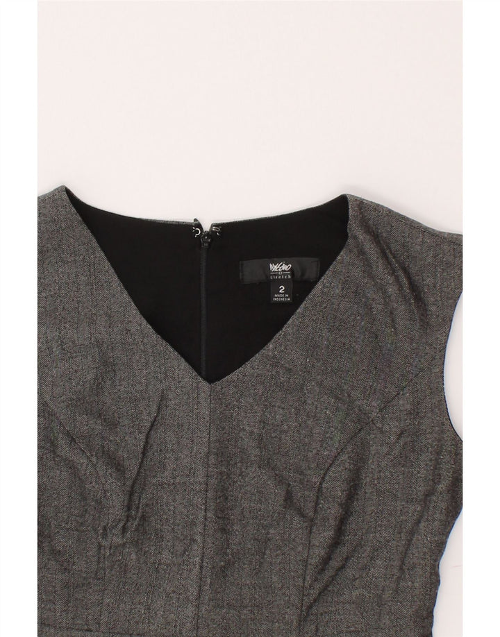 MOSSIMO Womens Sleeveless Sheath Dress US 2 XS Grey Polyester Vintage Mossimo and Second-Hand Mossimo from Messina Hembry 