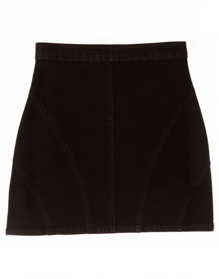 Zara Γυναικεία Μίνι Τζιν Φούστα Μεσαία W28 Μαύρη
